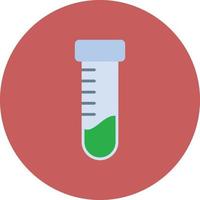 Test Tubes Flat Circle Multicolor vector