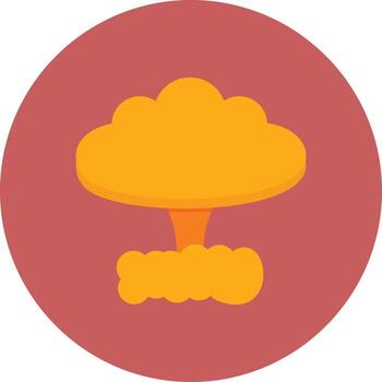 Explosion Flat Circle Multicolor vector