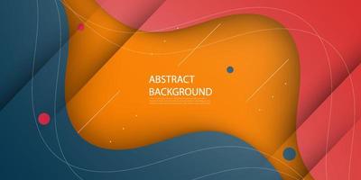 red and orange wave. Abstract paper cut. Abstract colorful waves. Wavy banners. Color geometric form. Wave paper cut. Map line of topography. Map mockup infographics. Eps10 Vector illustration