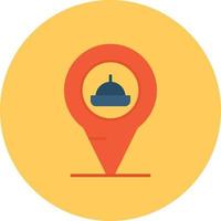 Pin Flat Circle Multicolor vector