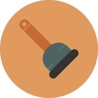 Plunger Flat Circle Multicolor vector