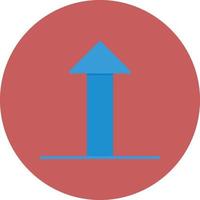 Upload Flat Circle Multicolor vector