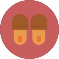 Slippers Flat Circle Multicolor vector