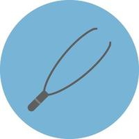 Tweezers Flat Circle Multicolor vector