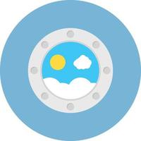 Porthole Flat Circle Multicolor vector