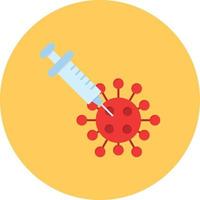 Vaccination Flat Circle Multicolor vector