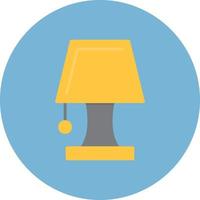 able Lamp Flat Circle Multicolor vector