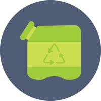 Gallon Flat Circle Multicolor vector