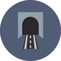 Tunnel Flat Circle Multicolor vector