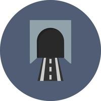 Tunnel Flat Circle Multicolor vector