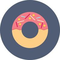 Donut Flat Circle Multicolor vector