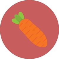 Carrot Flat Circle Multicolor vector