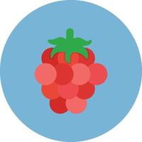 Raspberry Flat Circle Multicolor vector