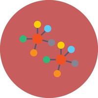 Molecules Flat Circle Multicolor vector