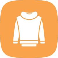 Sweatshirt Glyph Round Corner vector