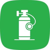 Oxygen Tank Glyph Round Corner vector