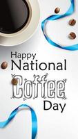 International or national Coffee Day vector