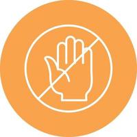 No Passing Line Circle vector