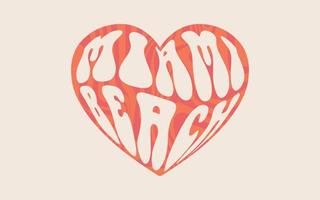 Heart Miami Beach logo vector