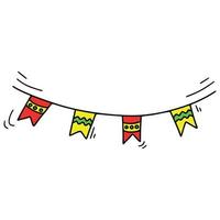 Color Festive garland vector