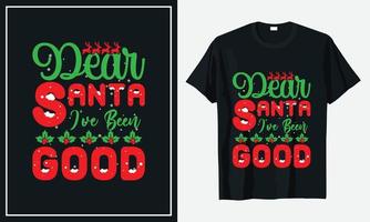 Christmas T-shirt Design vector