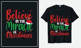 Christmas T-shirt Design vector