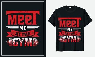 Gym Fitness Daily Life T Shirt Design vector