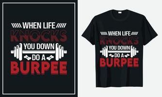 Gym Fitness Daily Life T Shirt Design vector