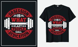 Gym Fitness Daily Life T Shirt Design vector