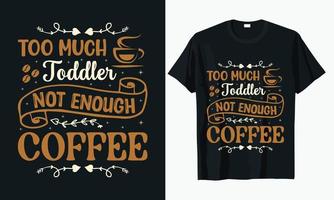 vector libre de diseño de camiseta de tipografía de café