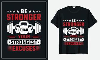 Gym Fitness Daily Life T Shirt Design vector