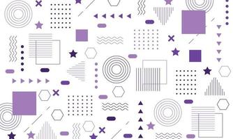 Abstract flat geometric background design vector