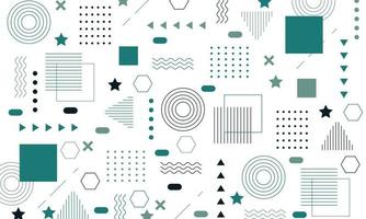 Abstract flat geometric background design vector