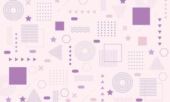 Abstract flat geometric background design vector