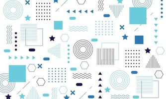 Abstract flat geometric background design vector