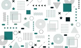 Abstract flat geometric background design vector