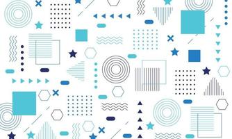 Abstract flat geometric background design vector