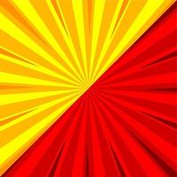 Comic abstract versus background red and yellow vector