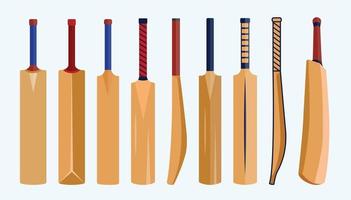 Cricket Bat Illustrations Clip Art Best Unique Set Design, White Background With Premium Vector File Free Download. Creative Concept And Hi-Quality Design.