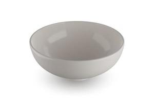 White bowl isolated on white background 3D rendering photo