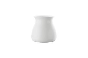 taza o taza de cerámica blanca sobre fondo blanco. representación 3d foto
