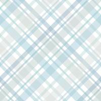 patrón impecable en lindos colores azul claro, gris y blanco para tela escocesa, tela, textil, ropa, mantel y otras cosas. imagen vectorial 2 vector