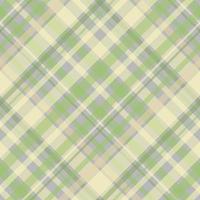 patrón impecable en lindos colores amarillo, verde y gris para tela escocesa, tela, textil, ropa, mantel y otras cosas. imagen vectorial 2 vector