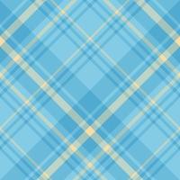 Seamless pattern in excellent light and dark blue and yellow colors for plaid, fabric, textile, clothes, tablecloth and other things. Vector image. 2