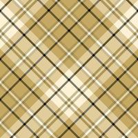 Seamless pattern in awesome light and dark beige and black colors for plaid, fabric, textile, clothes, tablecloth and other things. Vector image. 2