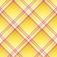 Seamless pattern in charming yellow and pink colors for plaid, fabric, textile, clothes, tablecloth and other things. Vector image. 2