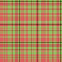 Seamless pattern in amazing red, green and black colors for plaid, fabric, textile, clothes, tablecloth and other things. Vector image.