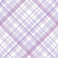 Seamless pattern in cute light violet and white colors for plaid, fabric, textile, clothes, tablecloth and other things. Vector image. 2