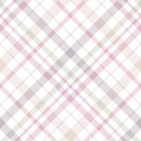 Seamless pattern in cute light pink and white colors for plaid, fabric, textile, clothes, tablecloth and other things. Vector image. 2