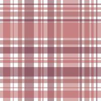 Seamless pattern in cute warm pink and white colors for plaid, fabric, textile, clothes, tablecloth and other things. Vector image. 1